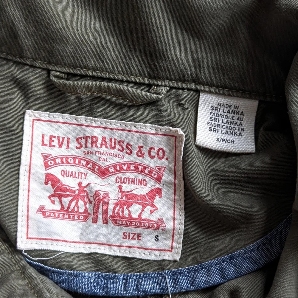 Levi’s Olive Green Field Jacket Small Utility Indie Sleaze Grunge Punk